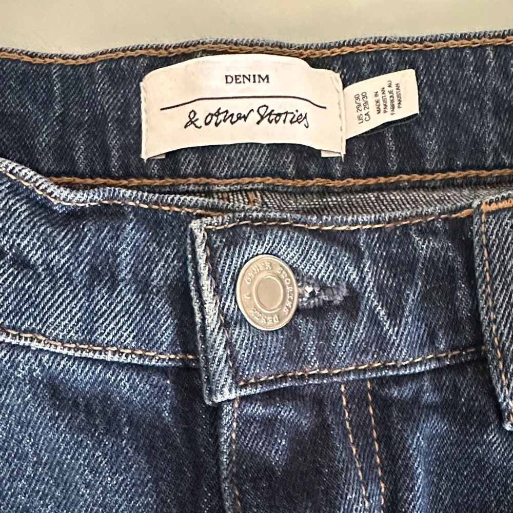 Favorite Cut Denim Dark Wash Classic Women’s 29 Slim Leg Straight Casual - Picture 8 of 13